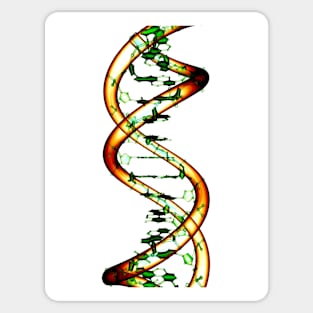 DNA molecule, conceptual artwork (F002/4585) Sticker